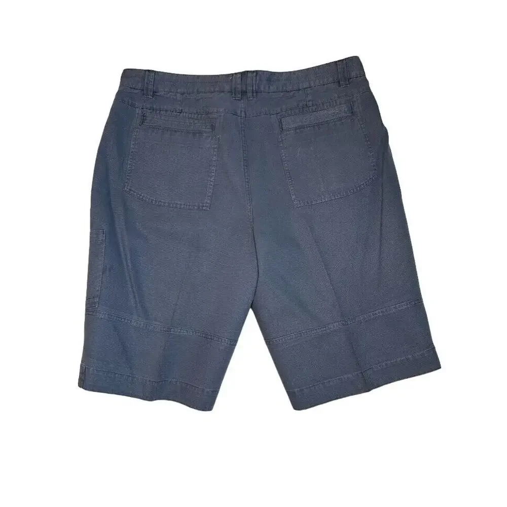 Carbon2Cobalt‎ Mens Cargo Shorts 38 Gray-Blue100% Cotton